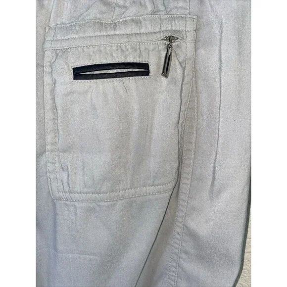 Jamie Sadock Gray capri Mid Rise Pull On Golf Cargo Pockets 6 athletic - Picture 6 of 11